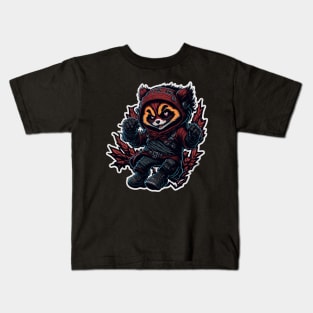 Red Panda Ninja_008 Kids T-Shirt